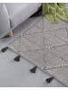 Beliani Kurzflor TUZLA in Braun - (W) 140 x (H) 3 x (L) 200 cm