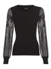 Laura Scott Rundhalspullover in schwarz
