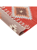 Beliani Kelim LORUT in Bunt/Rot/Braun - (W) 200 x (L) 300 cm