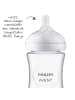 Philips Avent Glas-Flasche 2er Pack Natural Response 240ml + Silikon-Sauger in weiss