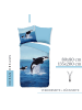 termana Traum&Trend Bettwäsche-Set "Wal Orca, Ozean Meer" in Blau