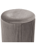 Beliani 2er-Set Pouf MIRAMAR in Grau/Gold