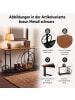 MCW Konsolentisch Q67, Schwarz Metall kupferfarben