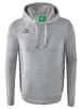 erima Essential Team Kapuzensweat in hellgrau melange/slate grey