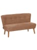 58 aufm Kessel KINDERSOFA 2-Sitzer Katya Flachgewebe hellbraun
