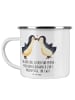 Mr. & Mrs. Panda Emaille Tasse 1. Hochzeitstag Papierhochzeit mi... in Transparent