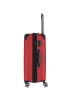 travelite City 4 Rollen Kofferset 3-teilig mit Dehnfalte rot