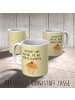 Mr. & Mrs. Panda Trinklernbecher Cupcake mit Spruch in Gelb Pastell