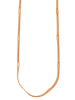 Adeliás Damen Halskette – Schlangenkette aus Edelstahl 45 cm in gold