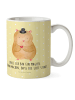 Mr. & Mrs. Panda Kindertasse Hamster Hut mit Spruch in Gelb Pastell