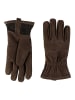 Camel Active Lederhandschuhe in Dunkelbraun