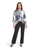 Betty Barclay Sweatshirt mit Rippenstruktur in Beige/Blau