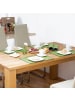 relaxdays 18 teiliges Tischset in Grün - (B)45 x (T)30 cm