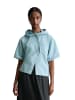 Marc O'Polo DENIM Kapuzenbluse relaxed cropped in Light Blue
