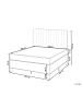 Beliani 4-tlg Doppelbett COUNTESS in Beige/Braun