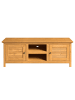 home24 home24 Massives TV-Lowboard aus massivem Kiefernholz im naturnahen Stil in Kiefer