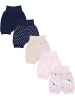 TupTam Baby Mädchen Sommershorts 5er Set in beige/blau