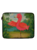 Mr. & Mrs. Panda Laptop Bag Flamingo Yoga Design ohne Spruch in Weiß