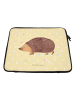 Mr. & Mrs. Panda Laptop Tasche Igel Herzen ohne Spruch in Gelb Pastell