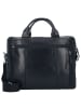 Leonhard Heyden Roma Aktentasche Leder 37 cm Laptopfach in schwarz