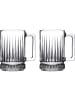 Pasabahce 2er-Gläser Set mit Henkel Teeglas 310ml in Transparent