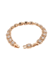 faina Women Crystal-Studded Bracelet in Rose Gold White