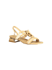 Laura Biagiotti Beige Polyurethan Damen Sandale