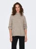 JACQUELINE de YONG Strickpullover Hoher Kragen Langarm in Grau-3