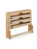 relaxdays Folienspender in Natur - (B)36 x (H)31 x (T)10 cm