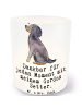 Mr. & Mrs. Panda Teelicht Glas Gordon Setter Moment mit Spruch in Transparent