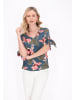 Usha Blouse in dark green multicolor