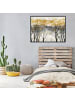 WALLARENA Bild mit Rahmen Wald in Golden