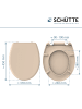 Franz Joseph Schütte Duroplast WC-Sitz BEIGE, mit Absenkautomatik und Schnellverschluss