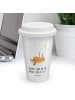 Mr. & Mrs. Panda To Go Becher Fuchs Sterne mit Spruch in Weiß