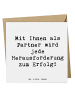 Mr. & Mrs. Panda Deluxe Karte Spruch Erfolgreiche Geschäftspartn... in Weiß