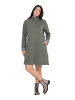 Ulla Popken Midikleid in olivgrau