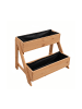 relaxdays Hochbeet in Orange - (B)62,5 x (H)51,5 x (T)44 cm