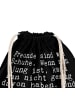Mr. & Mrs. Panda Turnbeutel Freunde sind wie Schuhe.... mit Spruch in Schwarz