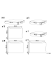 Beliani Kissenbezug PALERMO in Grau - (W) 143 x (H) 9 x (L) 79 cm