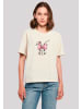 F4NT4STIC Everyday Tee Niedlicher Hase mit Schleife in Whitesand