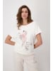 monari Rundhals T-Shirt für Damen in Weiß