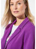 GOLDNER Kurzgröße:  Blazer Jersey-Blazer in aubergine