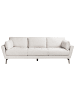 Beliani 4-Sitzer Sofa NENOLA in Beige/Schwarz - (W) 252 x (H) 92 x (L) 109 cm