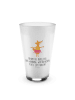 Mr. & Mrs. Panda Latte Macchiato Glas Fuchs Ballerina mit Spruch in Transparent