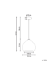 Beliani Pendelleuchten SANYATI in Braun - (W) 23 x (H) 128 x (L) 23 cm