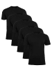 Cotton Prime® 5er Pack T-Shirt Basic O-Neck in Schwarz
