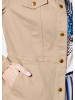 GOLDNER Jacke mit Rundhalsausschnitt, Zierpatten in sand
