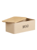 ebuy24 Brotdose Tuva Beige 18 x 33 cm