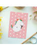 Mr. & Mrs. Panda Postkarte Einhorn Sänger ohne Spruch in Rot Pastell