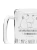 Mr. & Mrs. Panda Gravur Bierkrug Axolotl Liebe mit Spruch in Transparent